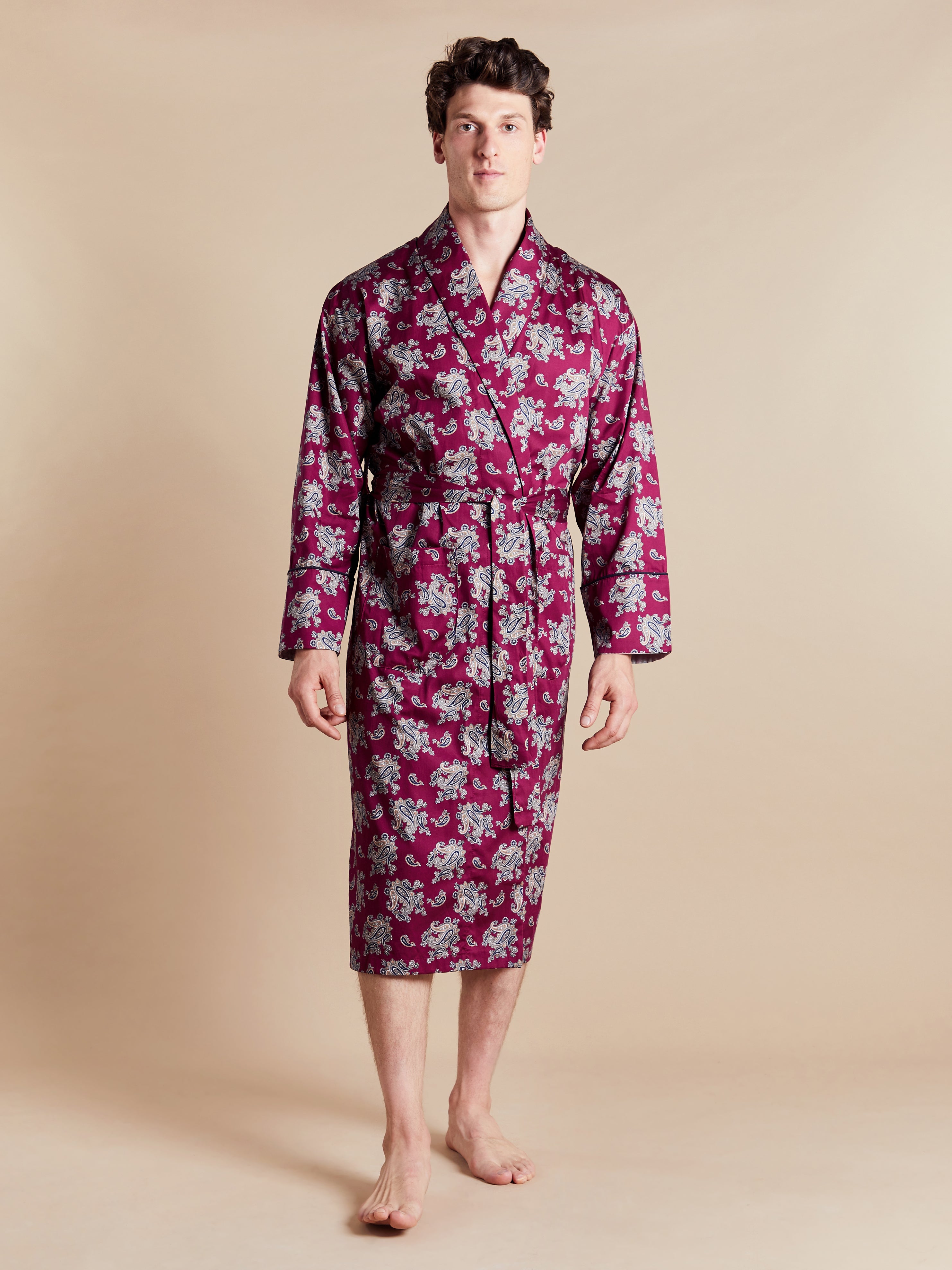 Robe de chambre légère pour homme - Rouge Gatsby