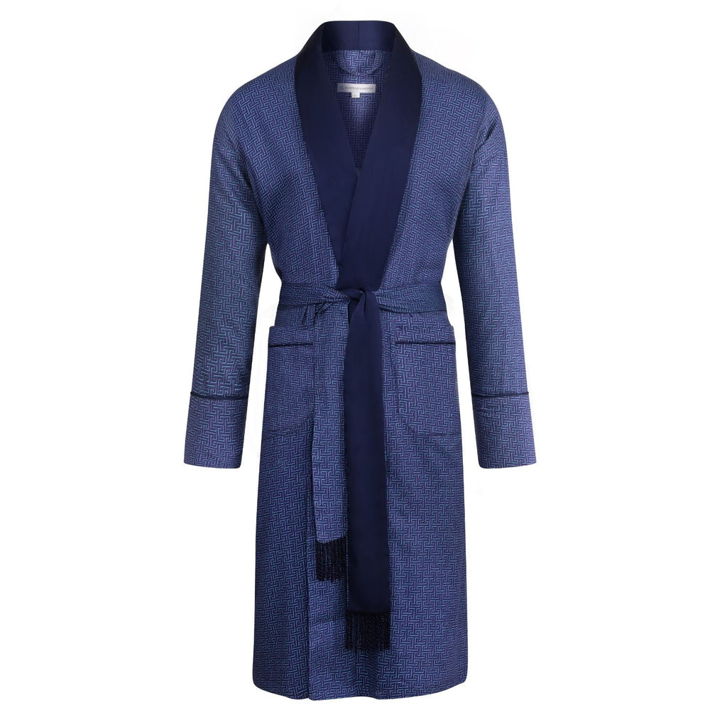 Lightweight Men's Dressing Gown - Oxford
