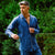 Men's Pyjamas Brushed Cotton Blue - Azur