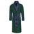 Connaught Long Smoking Jacket Robe in Green