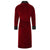 Robe de chambre en velours de coton Astor Burgundy