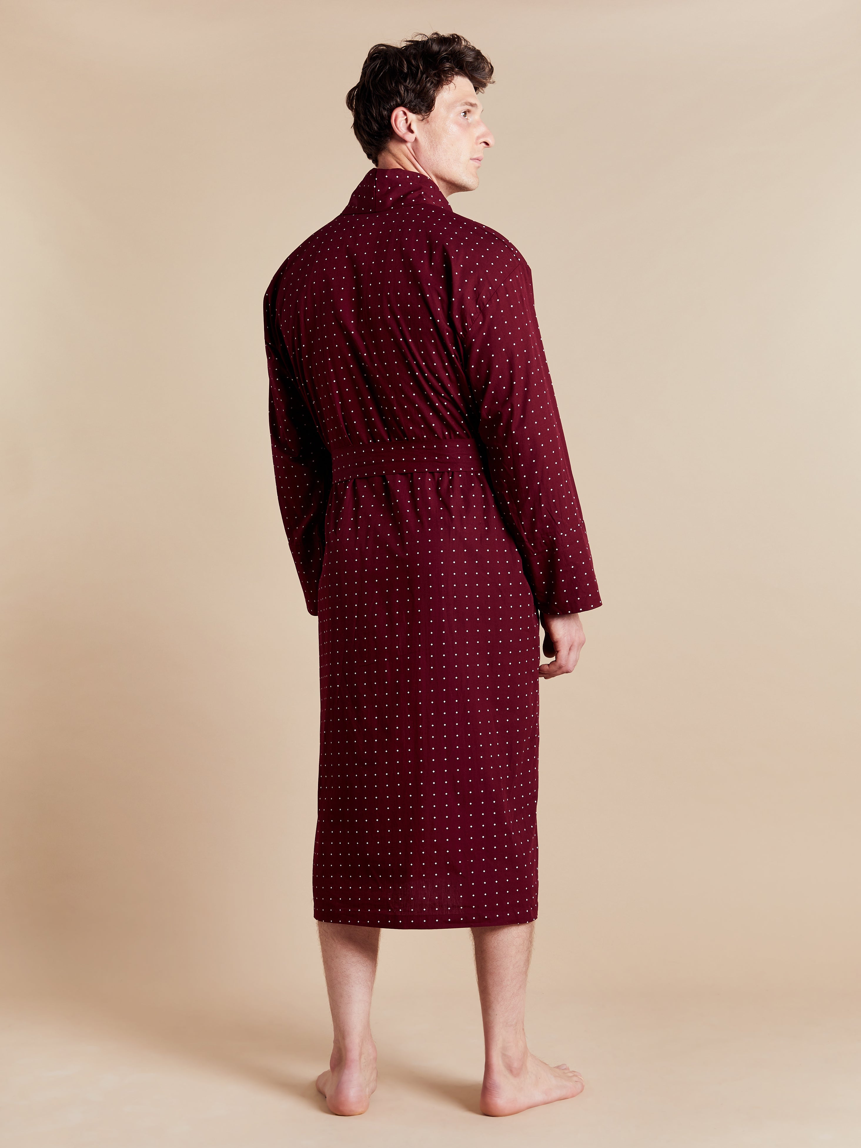 Lightweight Men's Dressing Gown (Tosca Red) | Bown of London Lightweight Men's Dressing Gown (Tosca Red) | Bown of London