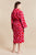 Damen Bademantel mit Kapuze - Pink Diamond