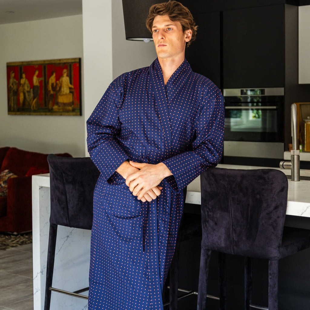 Lightweight Men's Dressing Gown - Pacific