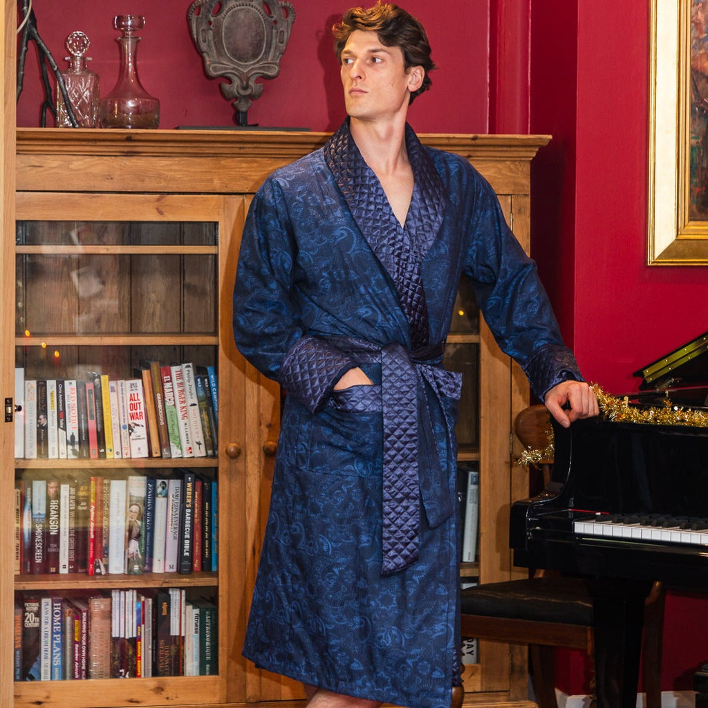  Men's Long Smoking Jacket - Sherlock main image