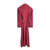 Lightweight Men's Dressing Gown - Tosca Red Back View
