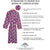Gatsby Paisley Wine Dressing Gown | Bown of London 10 Reasons Robe Chart