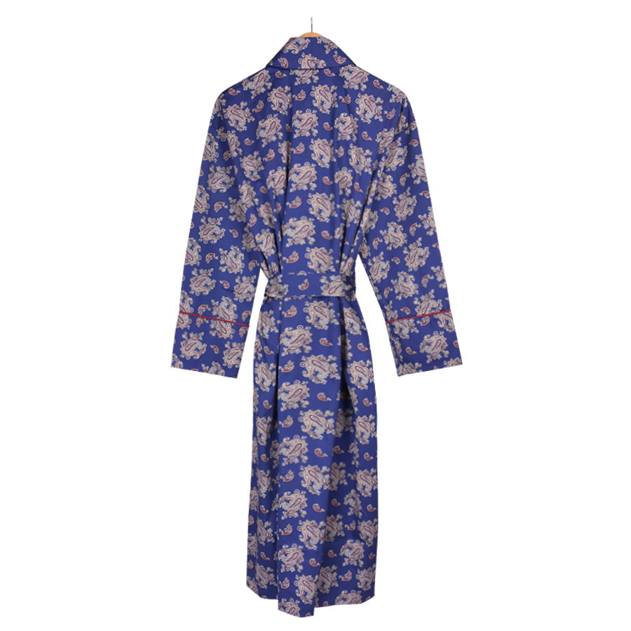 Mens paisley sales dressing gown