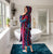 Multicolor Dressing Gown | Bown of London Side View Lifestyle