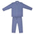 Blauer Herren Schlafanzug aus gebürsteter Baumwolle - Azur